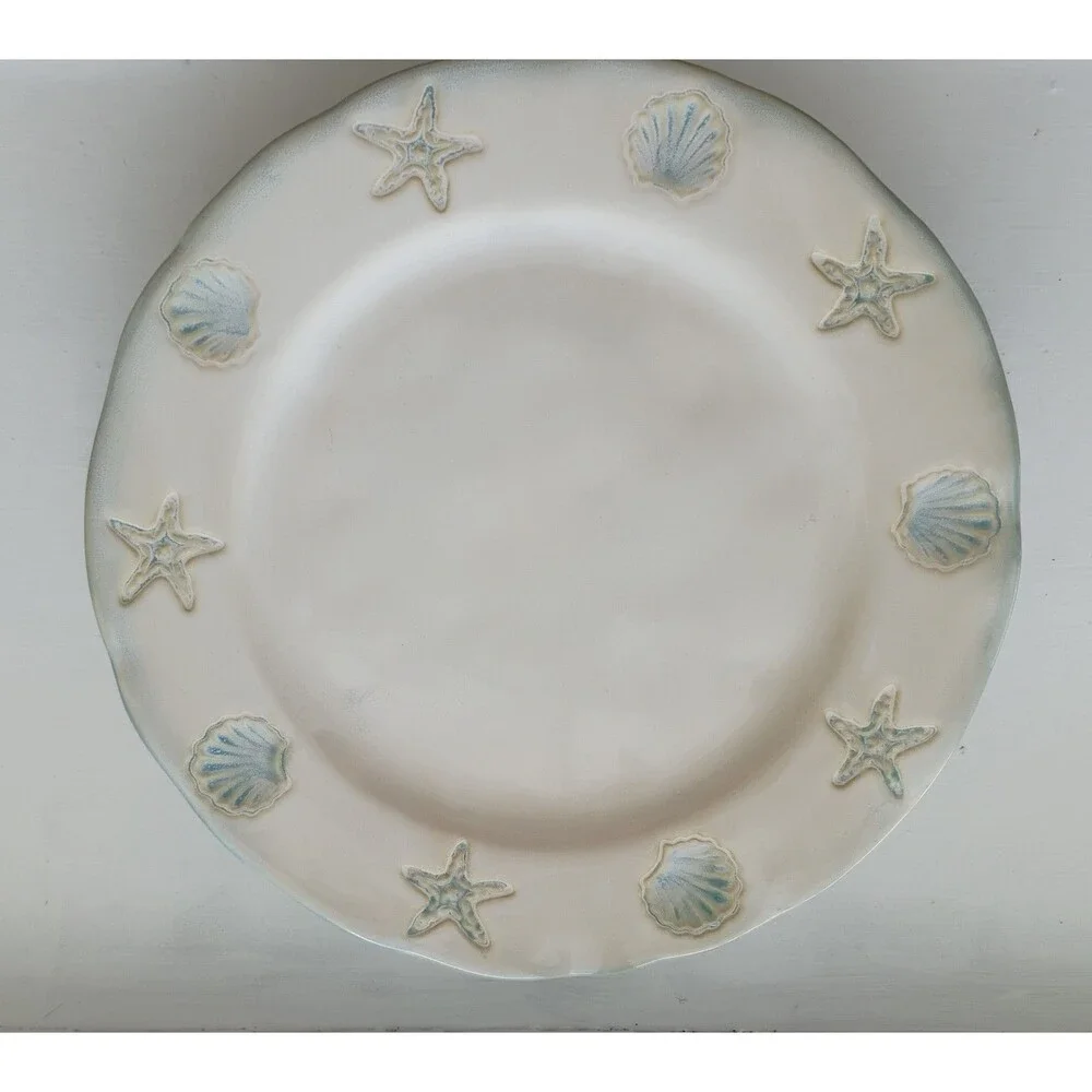 4 Home Studio SHORELINE Dinner Plates Set 11